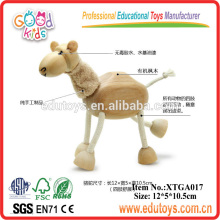 Educational animal kids wooden horse toys for children